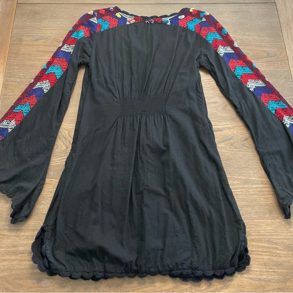 Free People Tunic Dress with Embroidered Accents